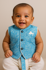 Blue Grace Ethnic Ensemble Dhoti Set