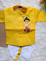 Boys Ganesh Cute Kurta Dhoti set