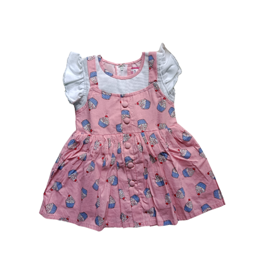 Frock Cupcake Print (Baby Pink)